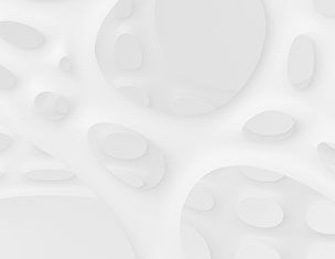 Abstract white structure with rounded openings, creating a smooth, organic design against a light background.