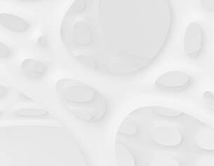 Abstract white structure with rounded openings, creating a smooth, organic design against a light background.