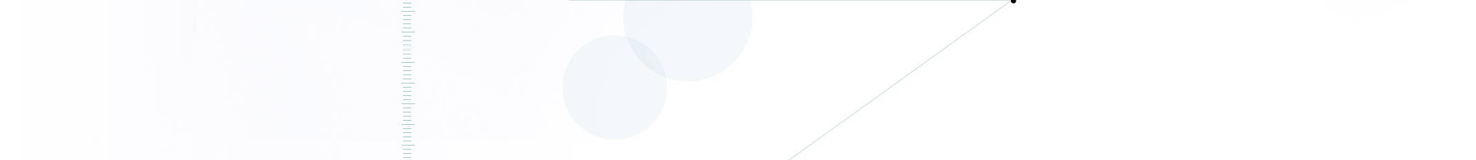 Un design minimaliste avec des cercles translucides et une ligne diagonale sur fond blanc.