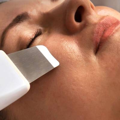 spatule a ultrasons exfoliation