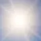 Une image representant un ciel lumineux avec un soleil eclatant au centre.