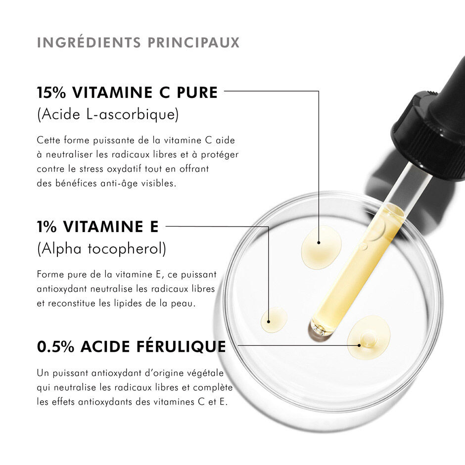 C E Ferulic avec 15 % de Vitamine C Pure